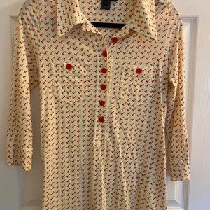 Marc Jacobs Vintage Tunic-style top, 3/4 sleeves